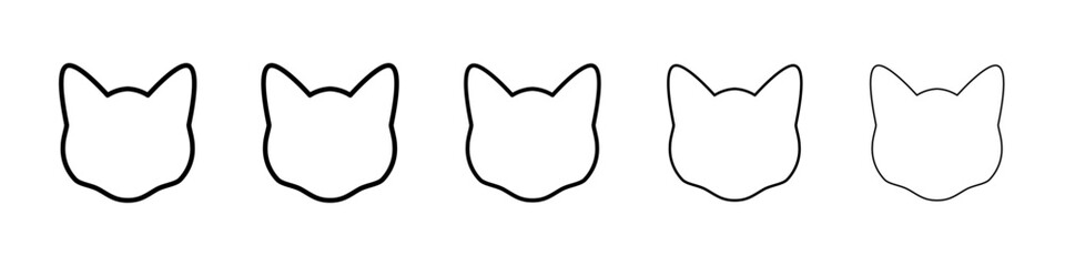 Cat structure icon Vector logo sign