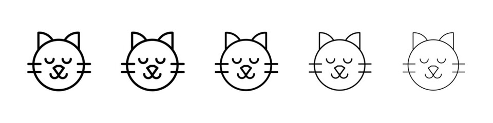 Cat icon Vector logo sign © Curlyhair