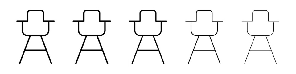 Chair icon Vector logo sign