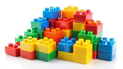 Obraz premium Colorful Plastic Building Blocks