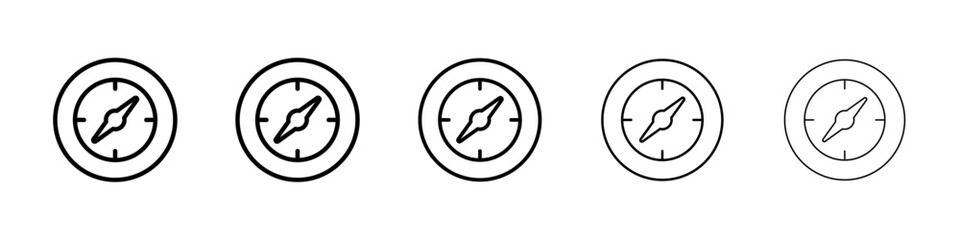 Compass icon Vector logo sign