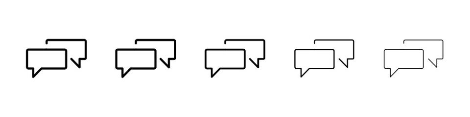 Fototapeta premium Conversation icon Vector logo sign