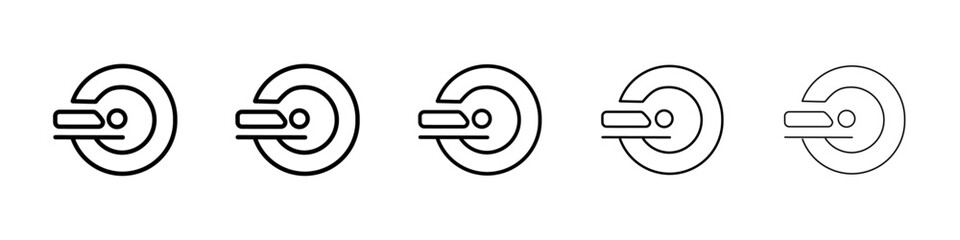 Ct scan icon Vector logo sign