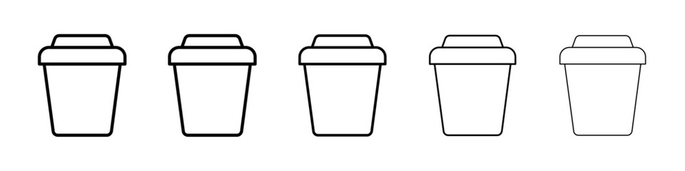 Cup icon Vector logo sign