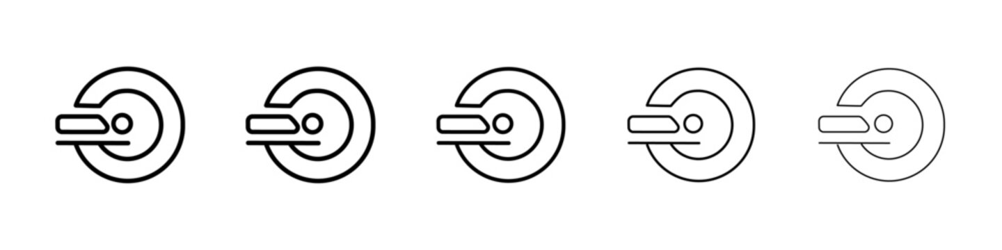 Ct scan icon Vector logo sign