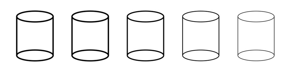 Cylinder icon Vector logo sign