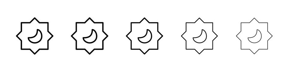 Darkmode icon Vector logo sign