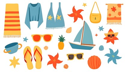 Summer Vacation Items Beach Accessories Collection