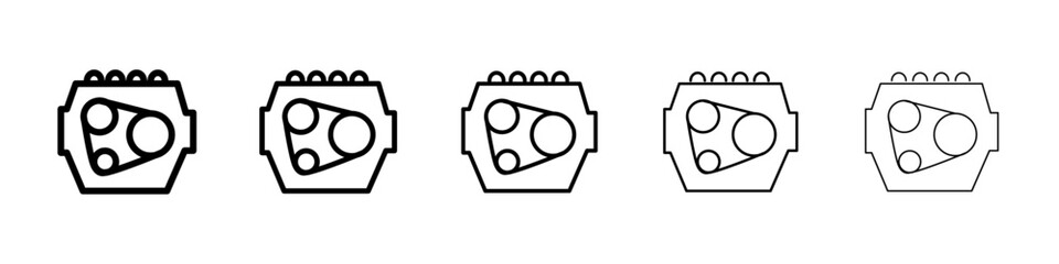 Engine icon Vector logo sign