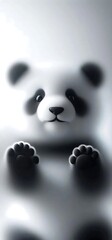 Adorable Baby Panda Sitting and Smiling - Perfect for Kids Products or Animal - Themed Concepts