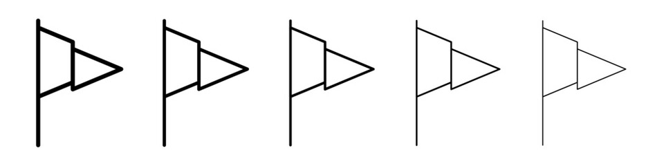 Flag icon Vector logo sign