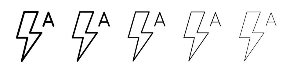 Flash auto icon Vector logo sign