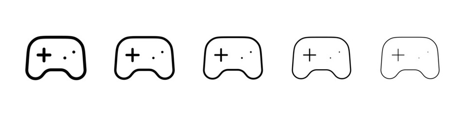 Game pad icon Vector logo sign