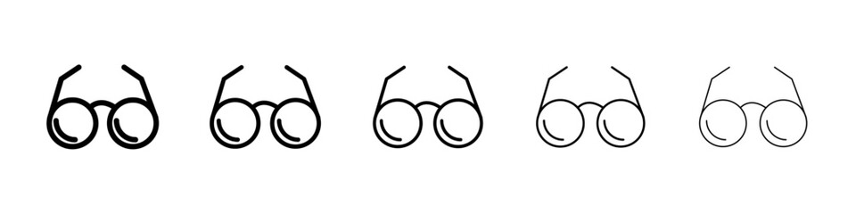 Glassess icon Vector logo sign