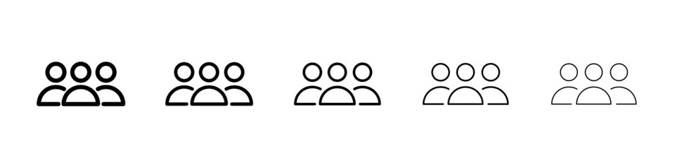 Group icon Vector logo sign