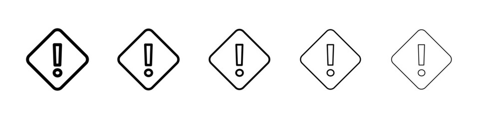 High priority icon Vector logo sign