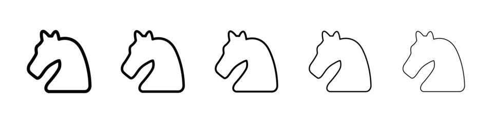 Horse icon Vector logo sign