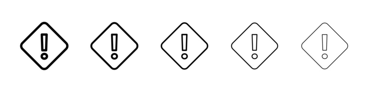 High priority icon Vector logo sign