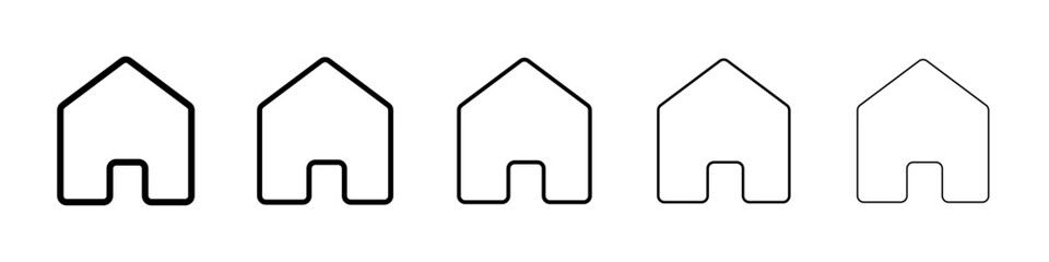 House icon Vector logo sign