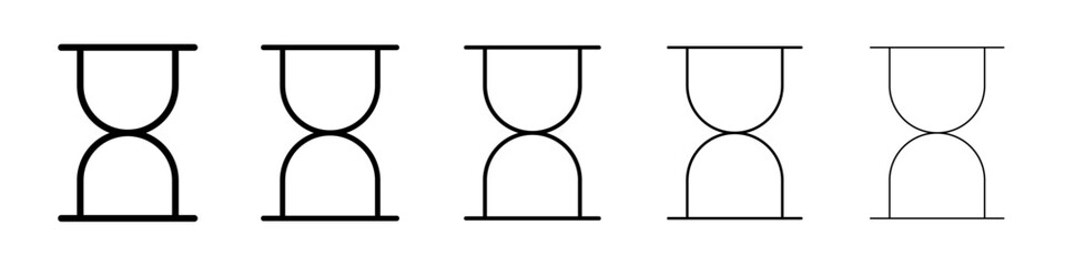 Hourglass icon Vector logo sign