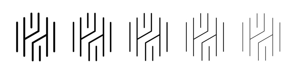 Huntingtone icon Vector logo sign
