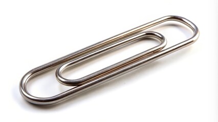 Silver Paperclip Close-up