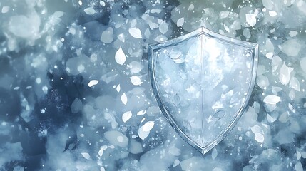 Icy shield, petal blizzard, winter security