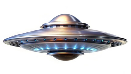 Metallic Spaceship Render