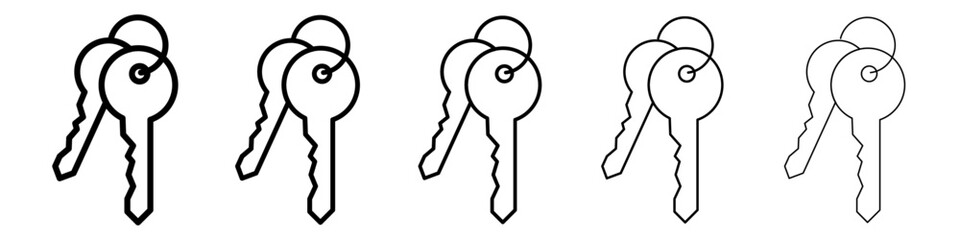 Key icon Vector logo sign