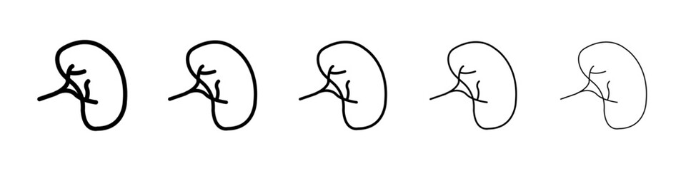 Kidney icon Vector logo sign