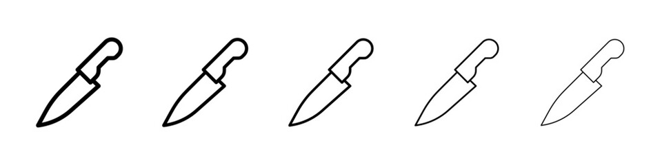 Knife icon Vector logo sign