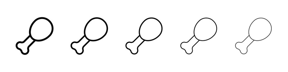 Leg piece icon Vector logo sign