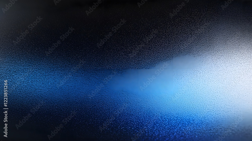 Poster Smooth blue to black gradient background with a delicate noise texture creating an elegant and contemporary design aesthetic perfect for a wide range of visual applications such as websites branding