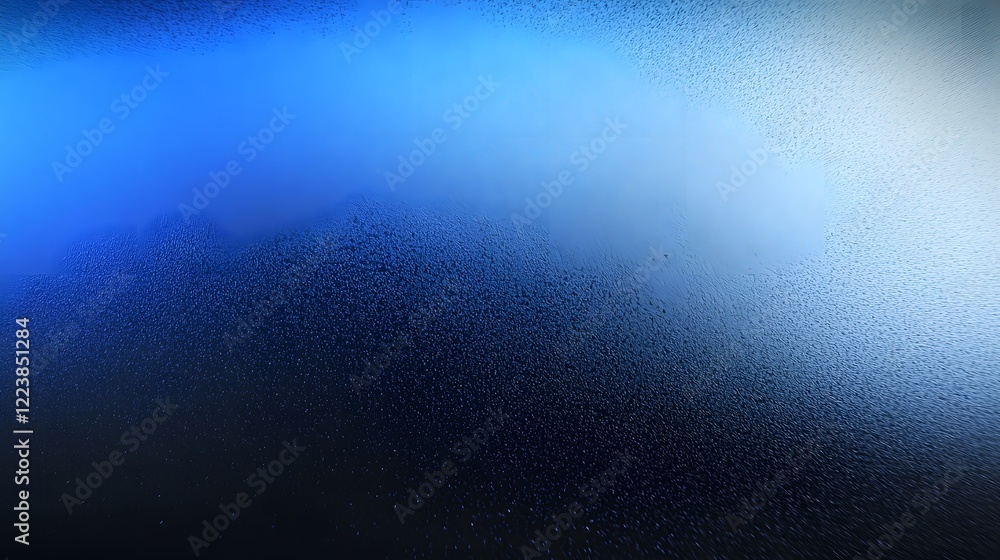 Fototapete Atmospheric gradient of dark blue merging into black with a fine noise effect creating depth and richness in an abstract style  This digital background texture can be used for wallpapers
