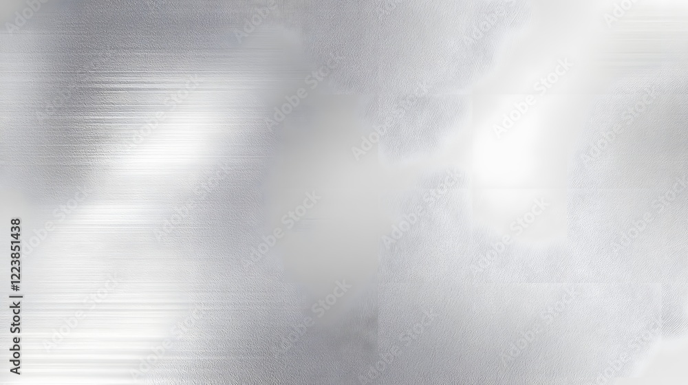 Aufkleber Minimalist abstract silver backdrop featuring delicate grain textures and subtle light reflection effects creating a serene elegant and contemporary design aesthetic