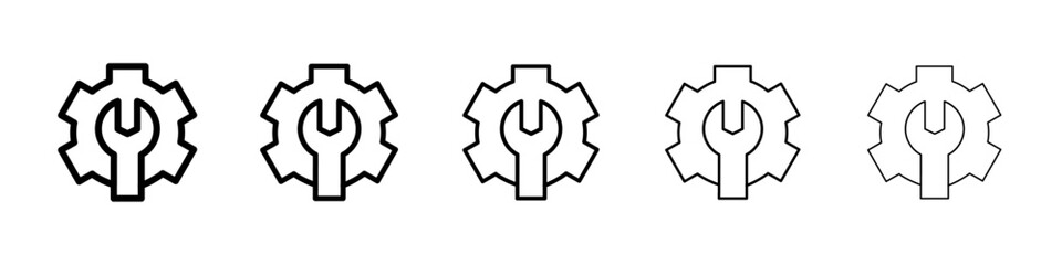 maintenance icon Vector logo sign