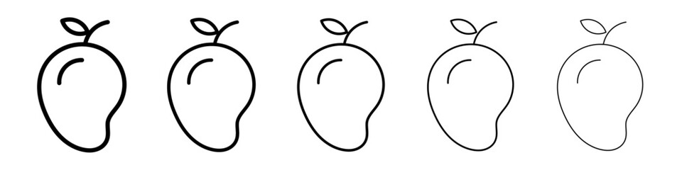 Mango icon Vector logo sign