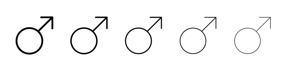 Male icon Vector logo sign