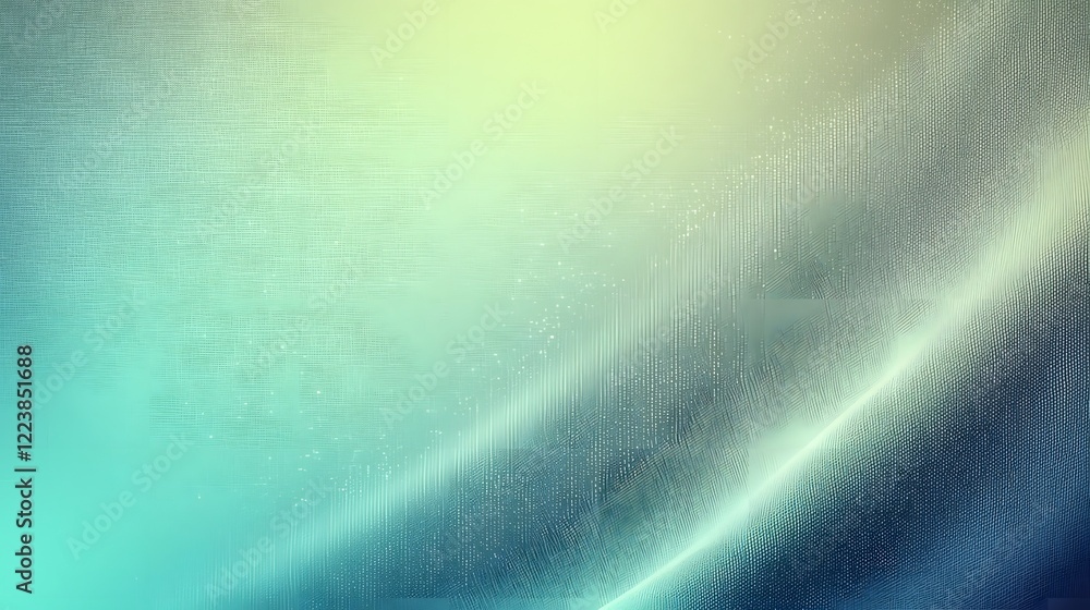 Poster Mesmerizing turquoise and green gradient background with light leak effects and fine noise texture offering a trendy and eye catching visual design  This modern abstract composition creates a serene