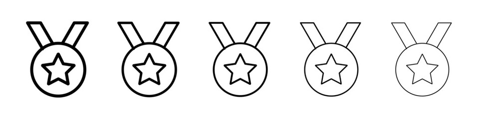 Medal icon Vector logo sign