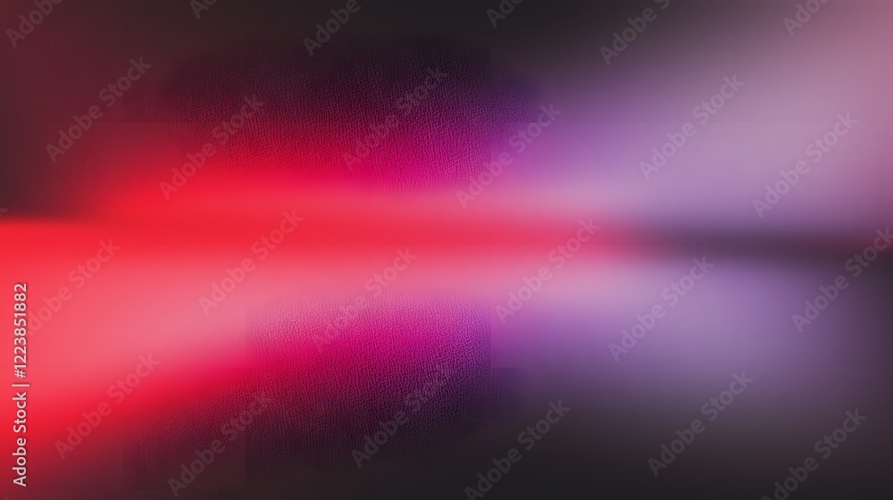Poster Captivating abstract composition with a vibrant gradient blend of magenta red and blue colors enhanced with a fine grain effect and a glowing aesthetic