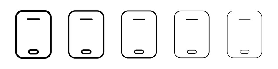 Mobile icon Vector logo sign