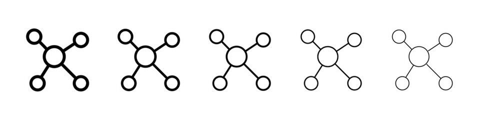 Molecule icon Vector logo sign