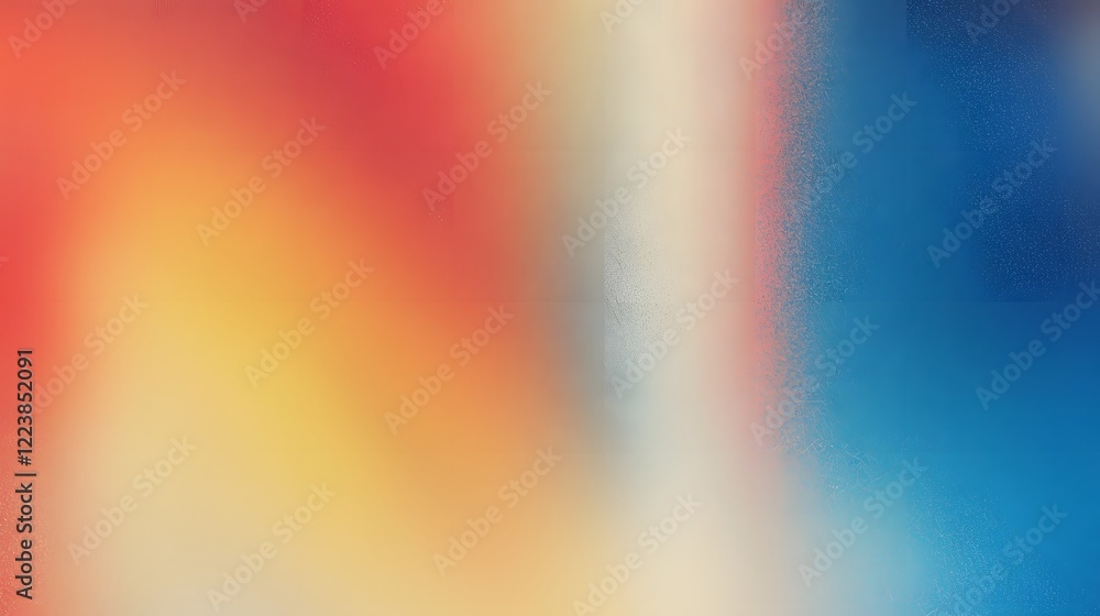 Poster Stunning vibrant gradient background with a soft grainy noise texture in shades of red orange and blue  This abstract contemporary composition creates a dynamic