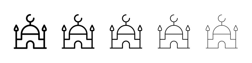 Mosque icon Vector logo sign