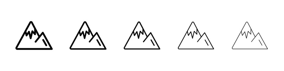 Mountain icon Vector logo sign