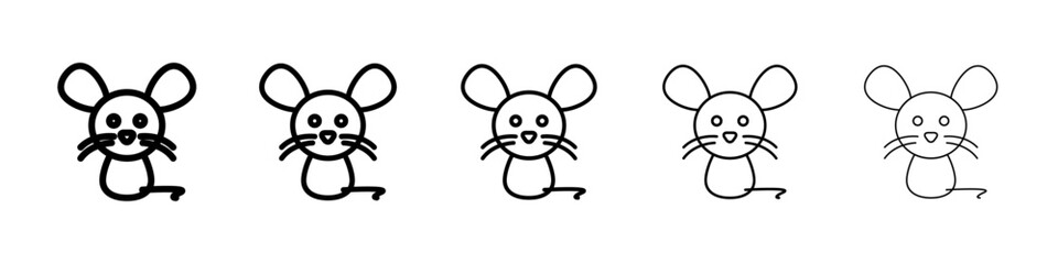 Mouse icon Vector logo sign