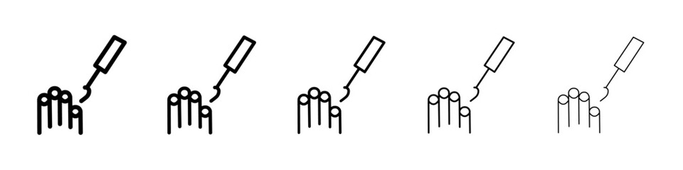 Nail polish icon Vector logo sign