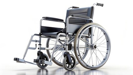 Fototapeta premium Wheelchair on White Background