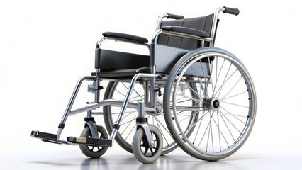Fototapeta premium Wheelchair on White Background